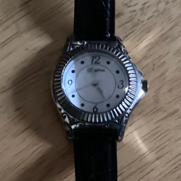 Brighton Roxbury Women’s Watch with Black Leather Band Brighton Roxbury Women main image 2